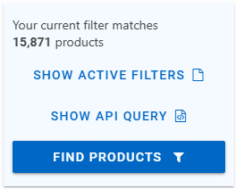 Image of keepa filter matches with just 15871 filter matches remaining.