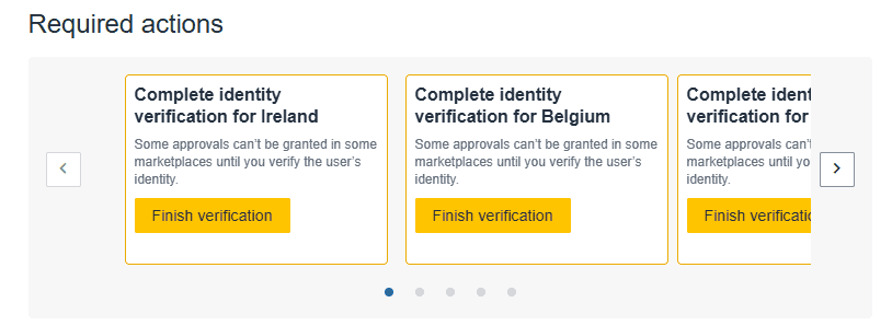Amazon Seller Central verify user for the United Kingdom