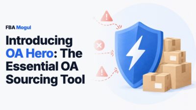 Introducing OA Hero: The Essential OA Sourcing Tool: a shield with a lightning bolt protecting a stack of parcels from red warning symbols
